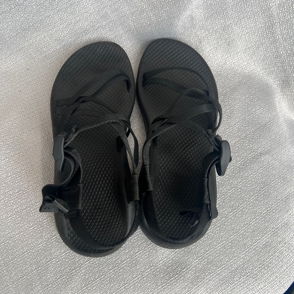 Chaco Women's Black Adjustable Strappy Sandals - Picture 3 of 12